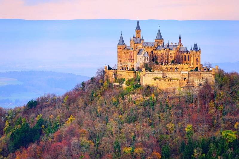 Hohenzollern castle in Stuttgart, Germany