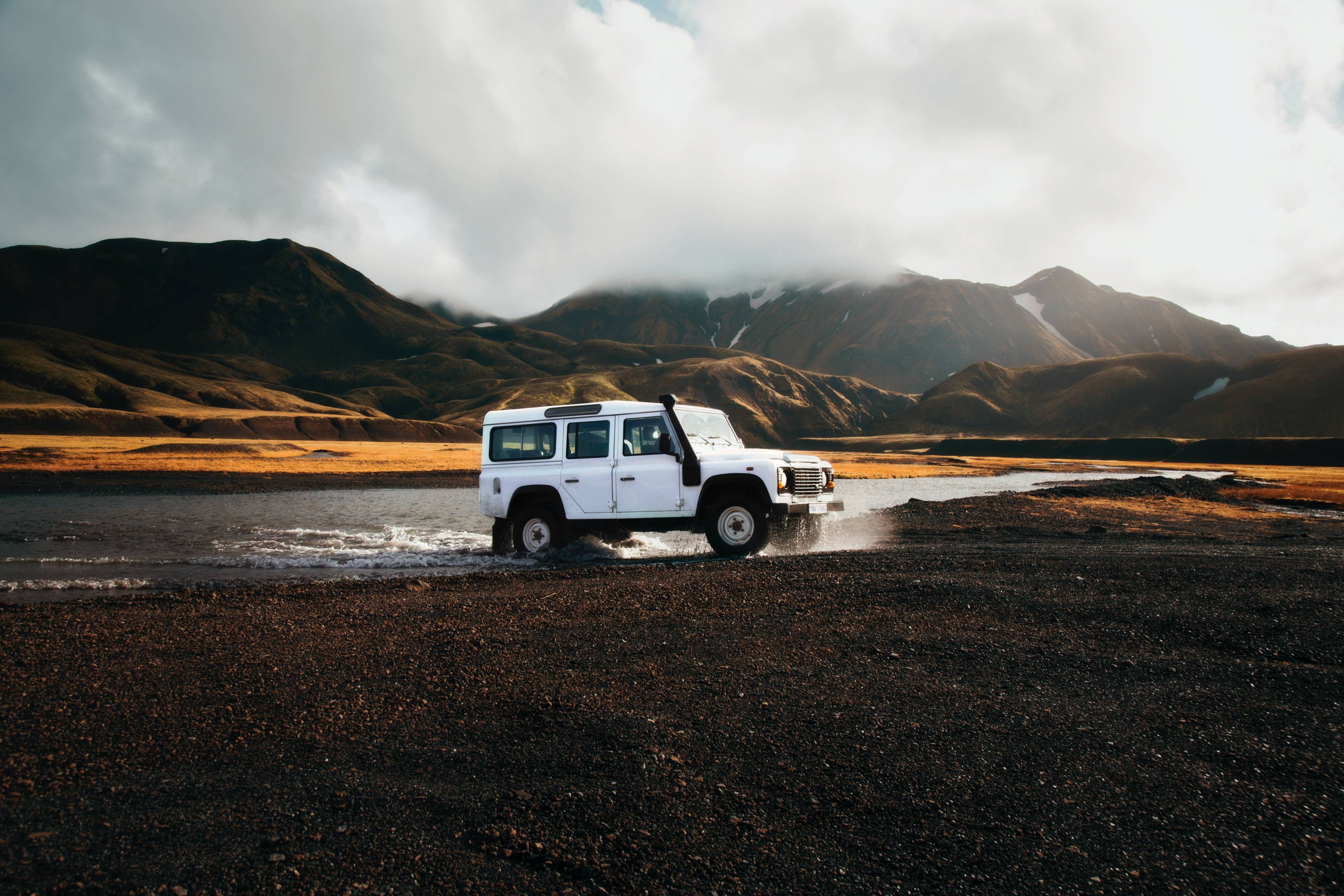 Driving a Super Jeep in Iceland